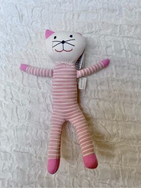 NWT Under the Nile Scrappy’s Organic Cotton Cat Lovey